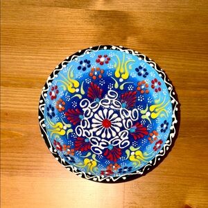 Hand Painted Raised Turkish Ceramic Candy Bowl
